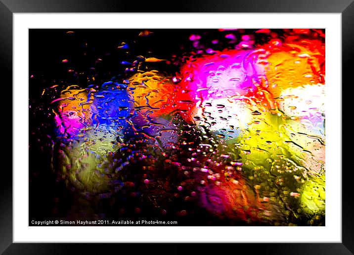The Sound Of Rain Framed Mounted Print by Simon Hayhurst