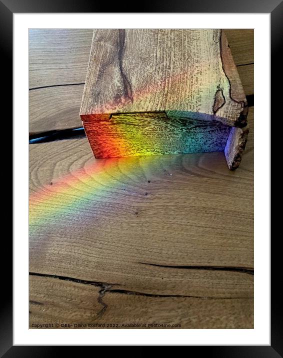 Rainbow Prism Reflections 10 Framed Mounted Print by DEE- Diana Cosford