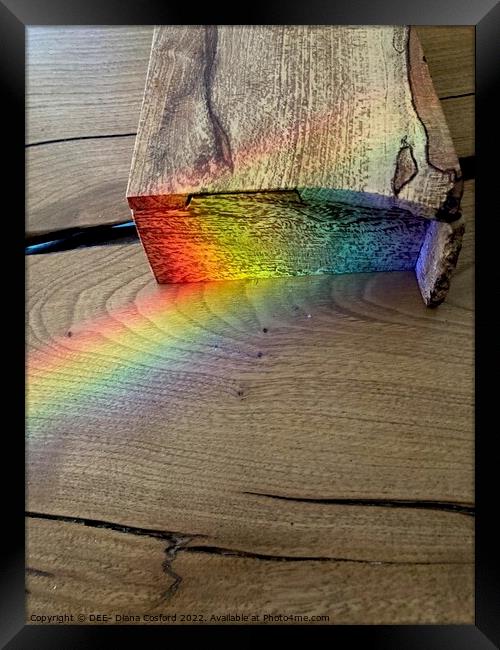 Rainbow Prism Reflections 10 Framed Print by DEE- Diana Cosford