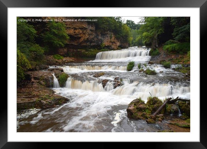 Willow River Falls Aug 28th (31A) Framed Mounted Print by Philip Lehman