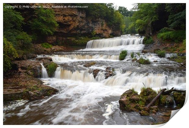 Willow River Falls Aug 28th (31A) Print by Philip Lehman