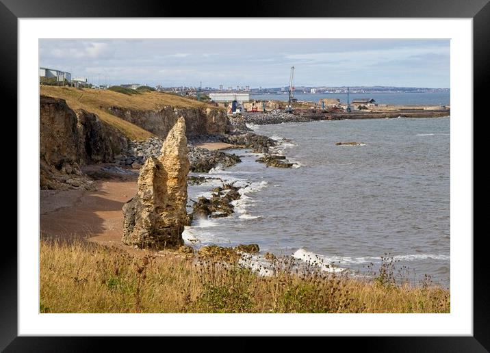 Chemical Beach, Seaham, County Durham Framed Mounted Print by Rob Cole