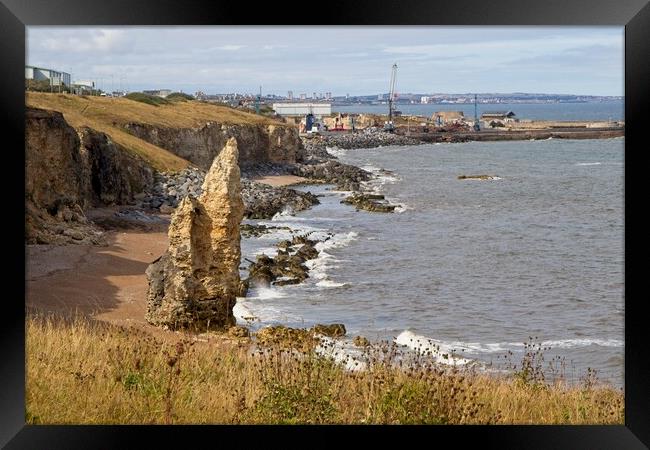 Chemical Beach, Seaham, County Durham Framed Print by Rob Cole