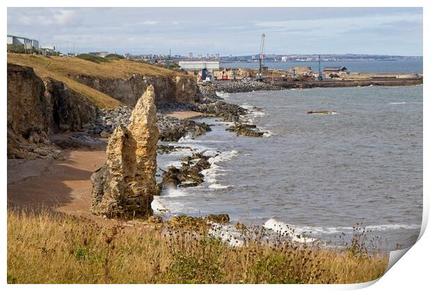 Chemical Beach, Seaham, County Durham Print by Rob Cole