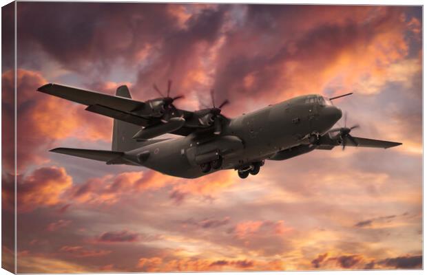 Hercules  C-130J ZH889 Canvas Print by J Biggadike