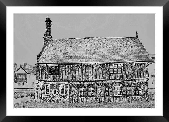 Moot Hall, Aldeburgh Framed Mounted Print by Joyce Storey