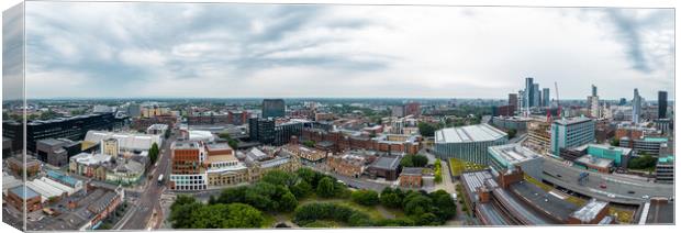Panoramic aerial view over the University of Manchester Canvas Print by Erik Lattwein