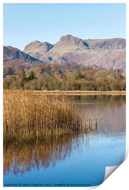 Elterwater and Langdale Pikes, Cumbria Print by Photimageon UK