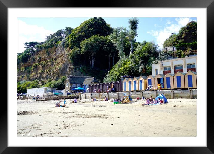 Chine beach Shanklin, Isle of Wight. Framed Mounted Print by john hill