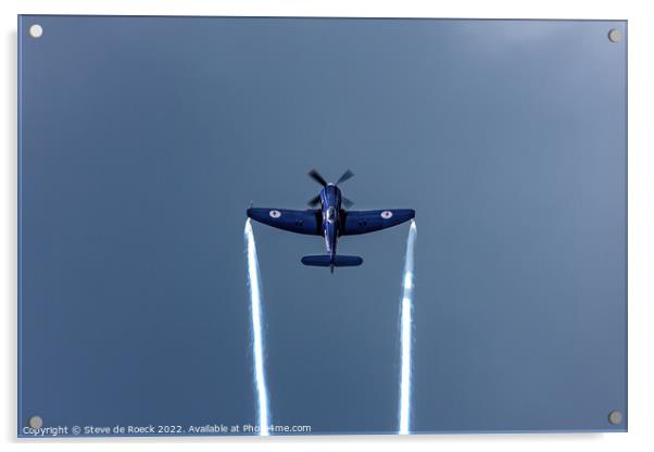 Hawker Sea Fury Acrylic by Steve de Roeck