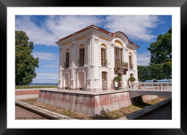 The Hermitage, Peterhof Palace Framed Mounted Print by Sally Wallis