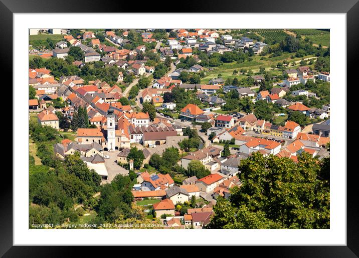 View of surroundings of Gottweig Abbey Framed Mounted Print by Sergey Fedoskin