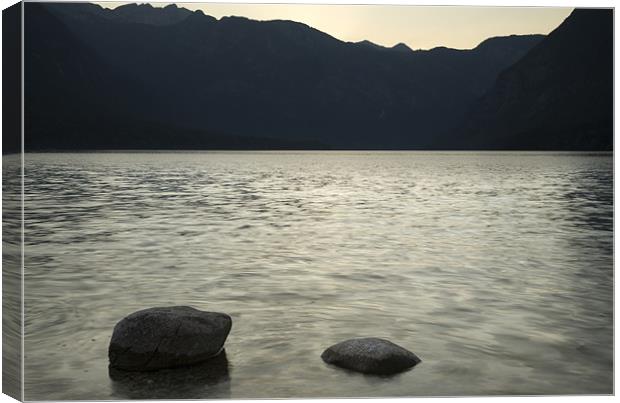 Lake Bohinj sunset Canvas Print by Ian Middleton