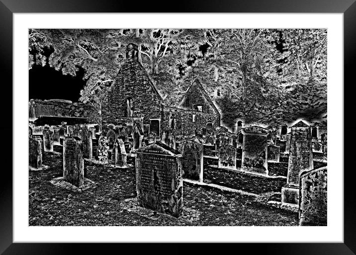 Abstract  Alloway Auld Kirk Framed Mounted Print by Allan Durward Photography
