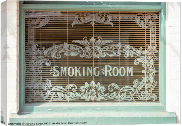 The Nostalgic Appeal of Smoking Rooms Canvas Print by Jeremy Sage
