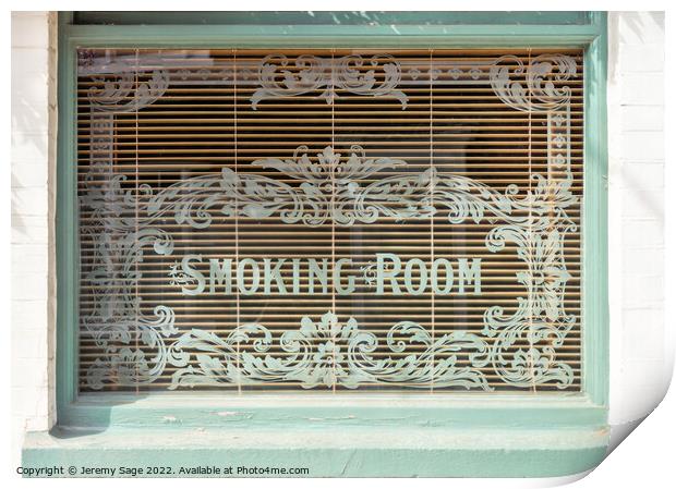 The Nostalgic Appeal of Smoking Rooms Print by Jeremy Sage