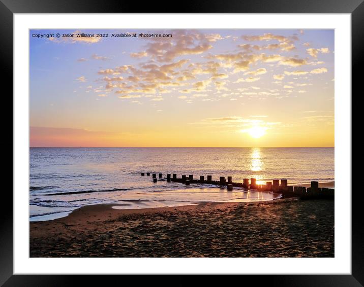 Coastal Sunset Framed Mounted Print by Jason Williams