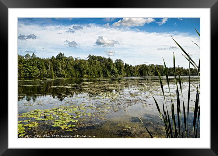Tranquil Reflections Framed Mounted Print by Ken Oliver