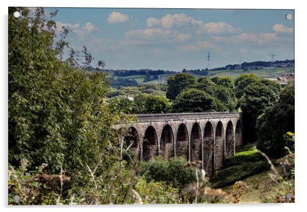 Thornton Viaduct West Yorkshire 02 Acrylic by Glen Allen