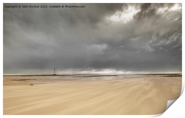 Drigg Beach Print by John Dunbar