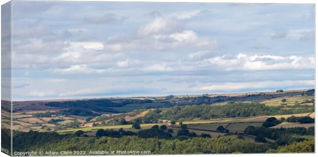 Majestic Moorlands Canvas Print by Adam Clare