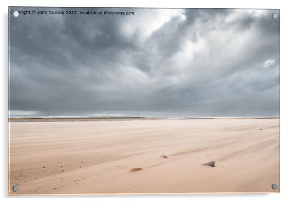 Drigg Sandstorm Acrylic by John Dunbar