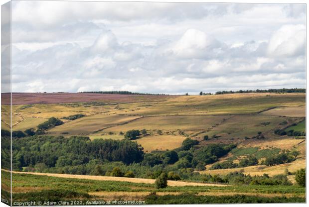 The Majestic North York Moors Canvas Print by Adam Clare