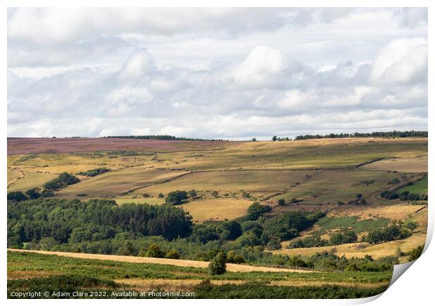 The Majestic North York Moors Print by Adam Clare
