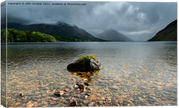 Wastwater Weather Canvas Print by John Dunbar