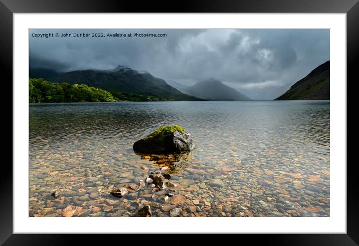 Wastwater Weather Framed Mounted Print by John Dunbar