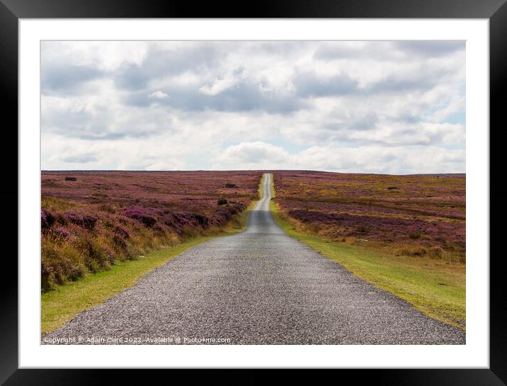 Majestic Moorland Drive Framed Mounted Print by Adam Clare