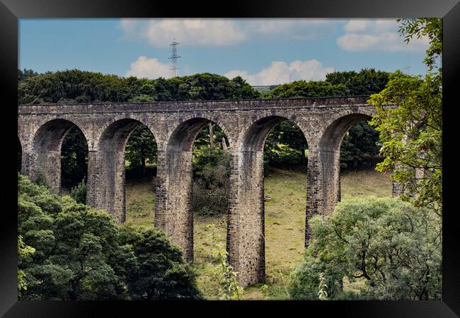 Thornton Viaduct West Yorkshire 04 Framed Print by Glen Allen