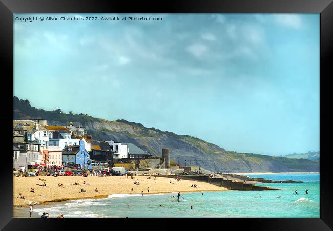 Lyme Regis Framed Print by Alison Chambers