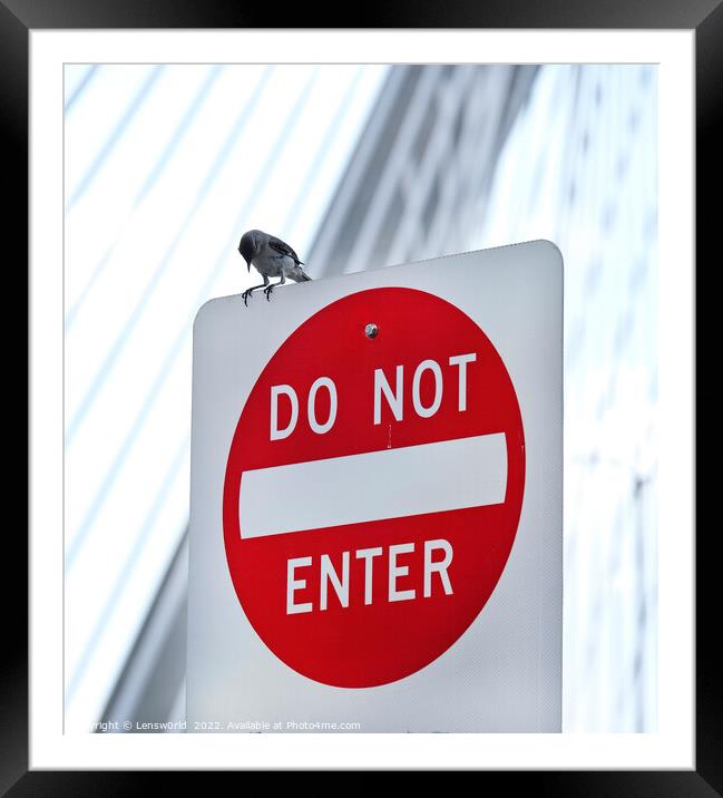 Do not enter? Framed Mounted Print by Lensw0rld 