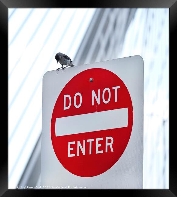 Do not enter? Framed Print by Lensw0rld 