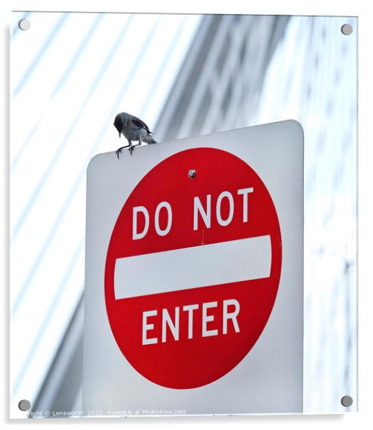 Do not enter? Acrylic by Lensw0rld 