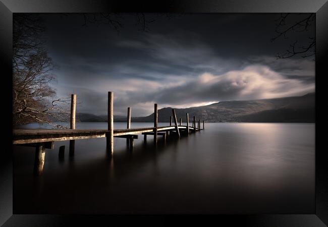 The Jetty Framed Print by Simon Wrigglesworth