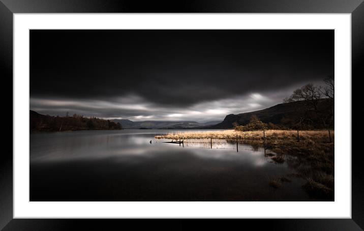 Stormy Derwentwater Framed Mounted Print by Simon Wrigglesworth