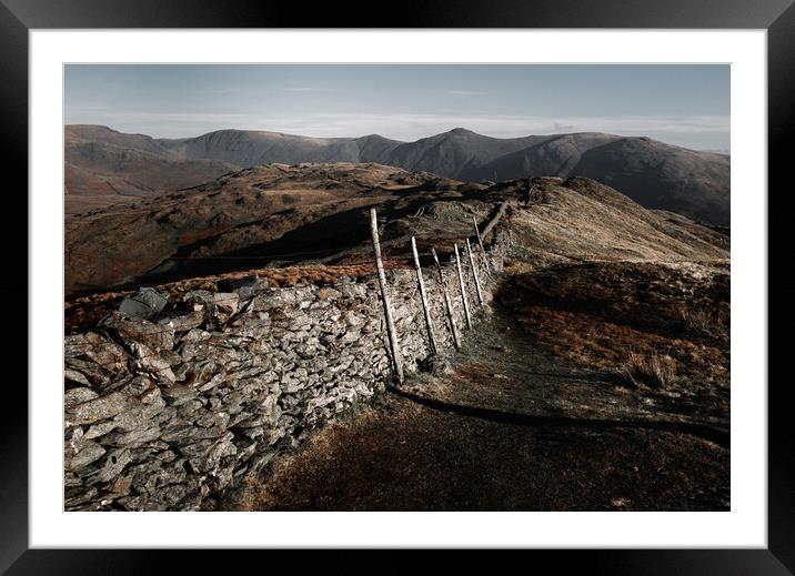 Wansfell Summit Framed Mounted Print by Simon Wrigglesworth