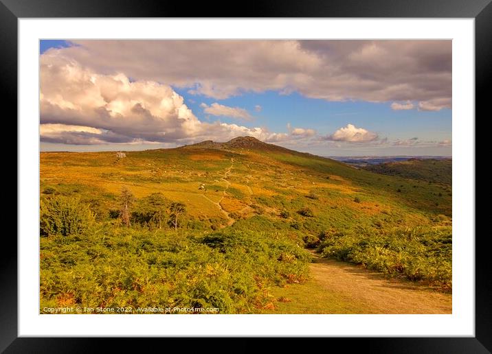 Sharp Tor, Dartmoor  Framed Mounted Print by Ian Stone