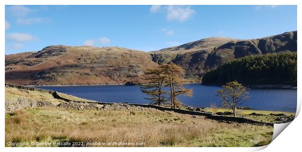 Beautiful lakes Print by Debbie Metcalfe