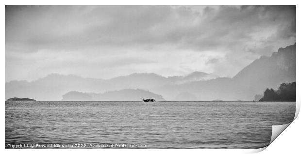 Cheow Larn Lake Print by Edward Kilmartin