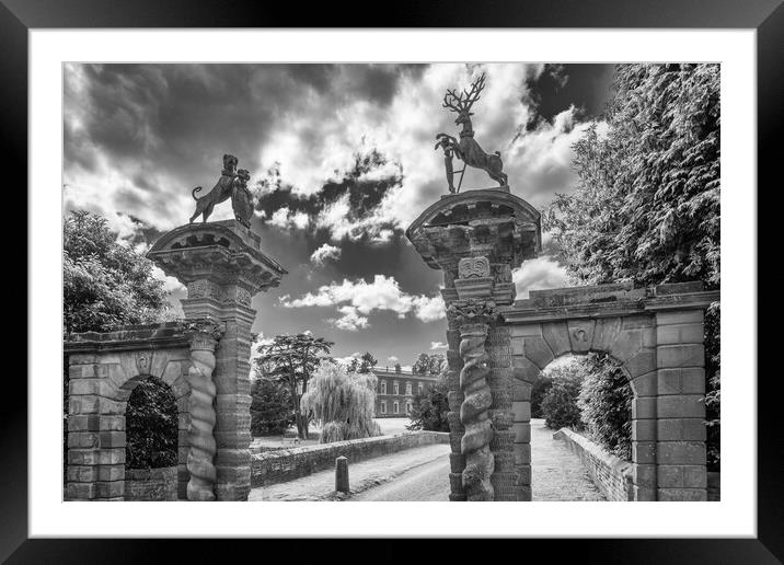 Gates to the hall. Framed Mounted Print by Bill Allsopp