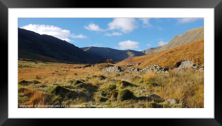 Mountain near Ullswater, Cumbria Framed Mounted Print by Debbie Metcalfe