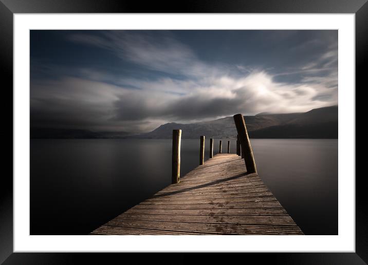 Twisted Jetty Framed Mounted Print by Simon Wrigglesworth