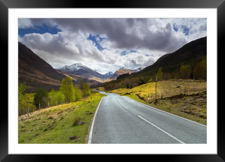 The winding road. Framed Mounted Print by Bill Allsopp