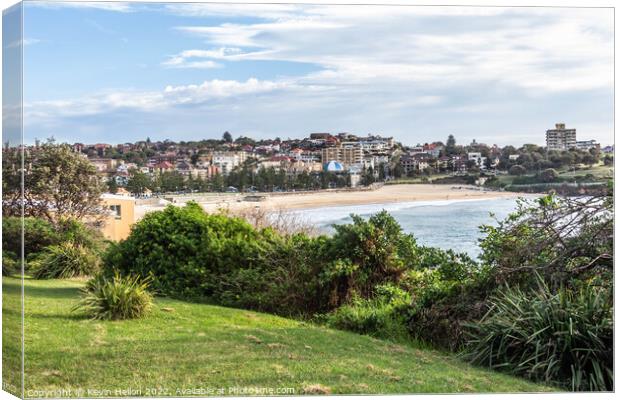Beach, Coogee, Sydney, New South Wales, NSW, Australia Canvas Print by Kevin Hellon