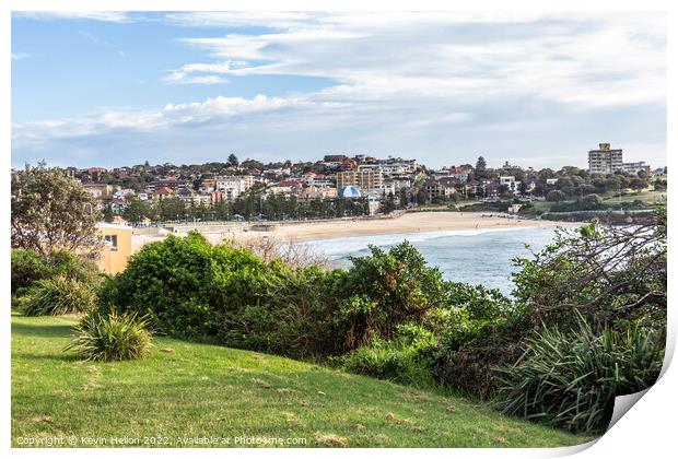 Beach, Coogee, Sydney, New South Wales, NSW, Australia Print by Kevin Hellon