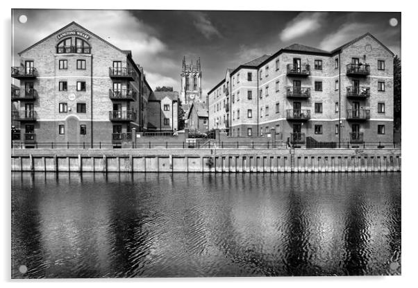 Langtons Wharf, Leeds Acrylic by Darren Galpin