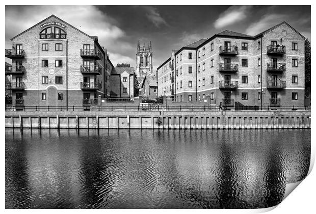 Langtons Wharf, Leeds Print by Darren Galpin
